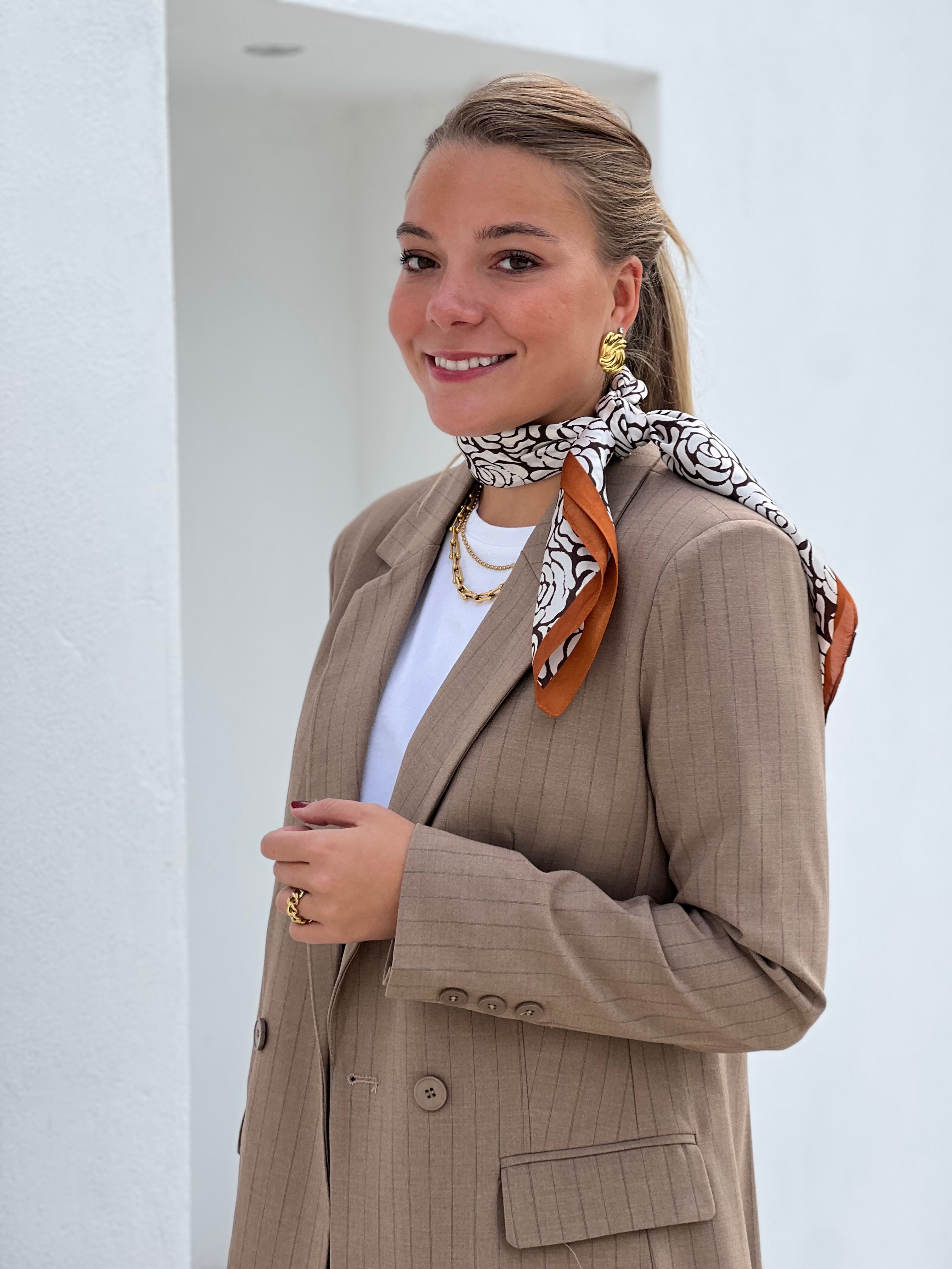 Sable Scarf Viskos Brun