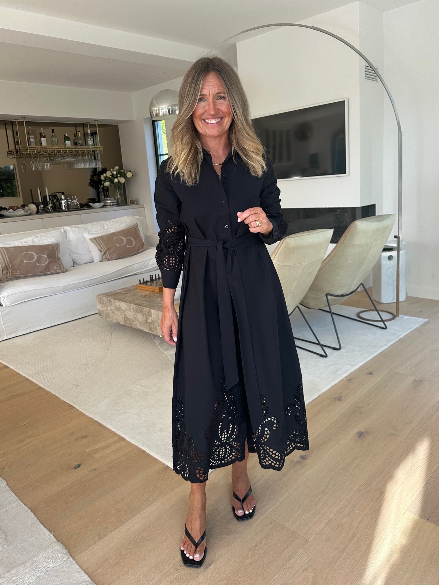 Camille Klänning med Broderie Anglais
