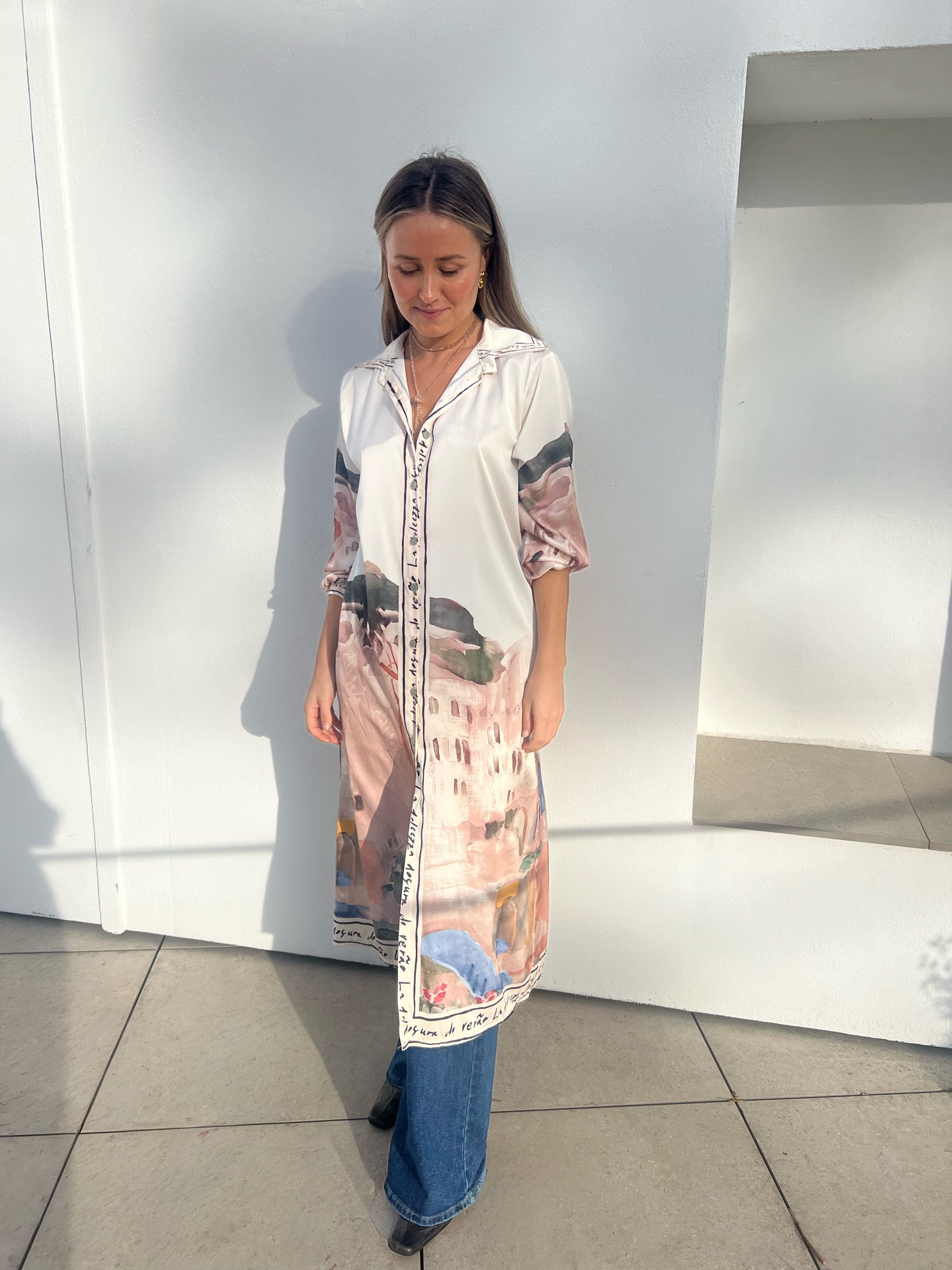 Mira Skjortklänning Sidenmix