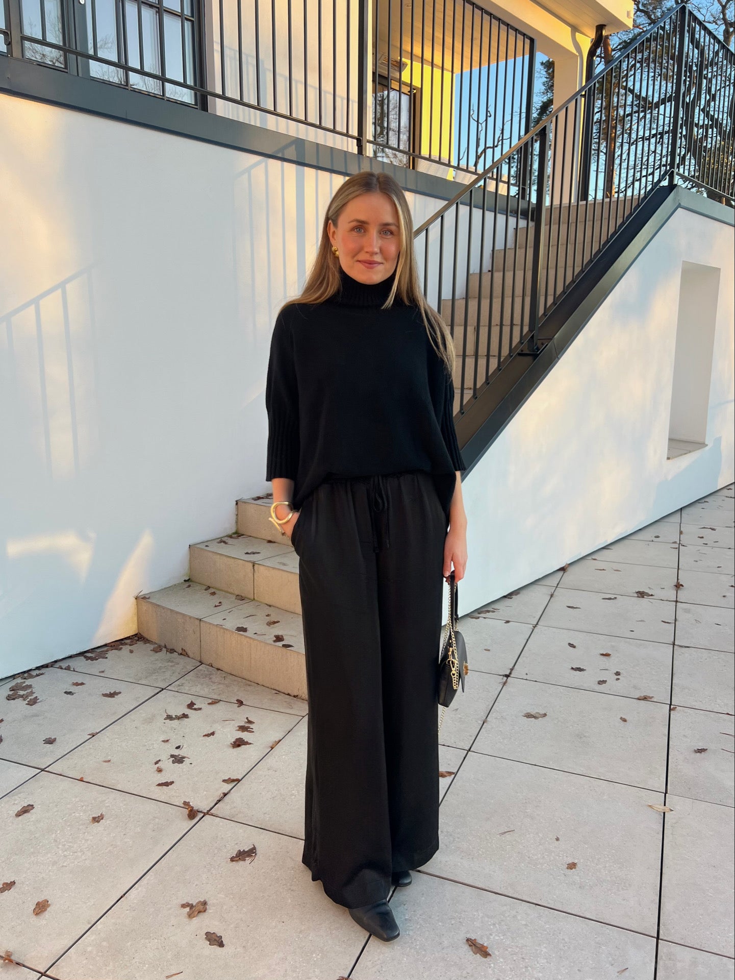 Freja Stickad Polotröja