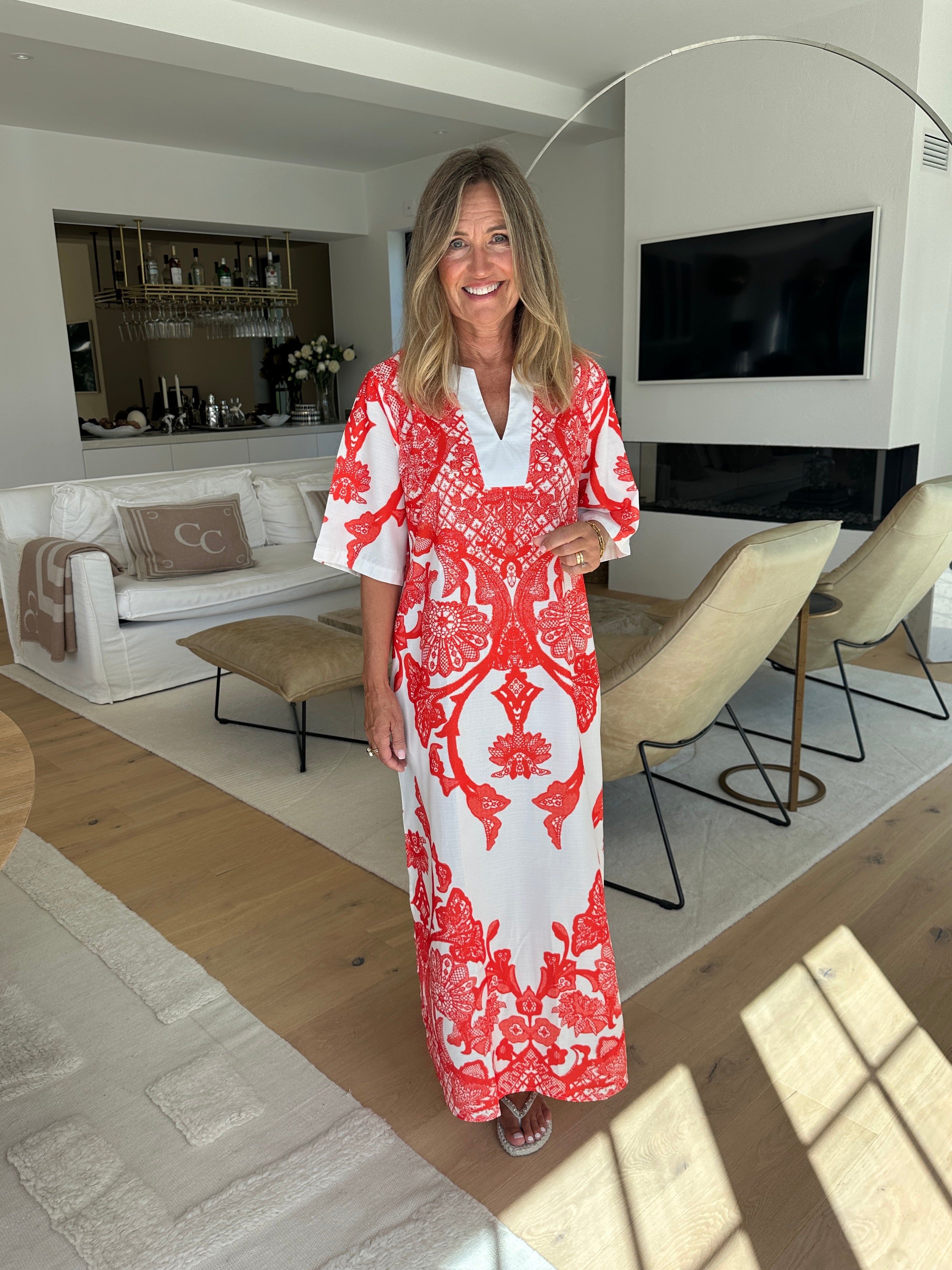 Beatriz Klänning Röd