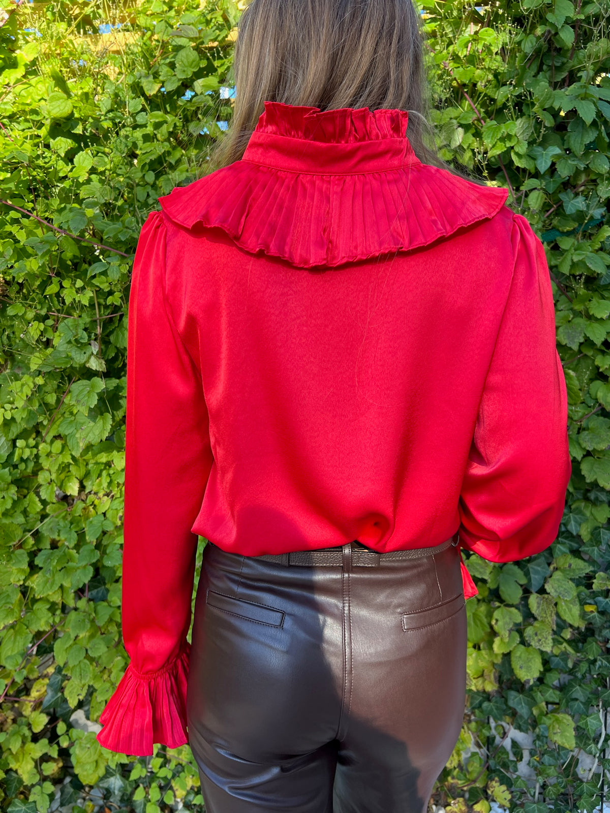 Belle Volang Blus Röd