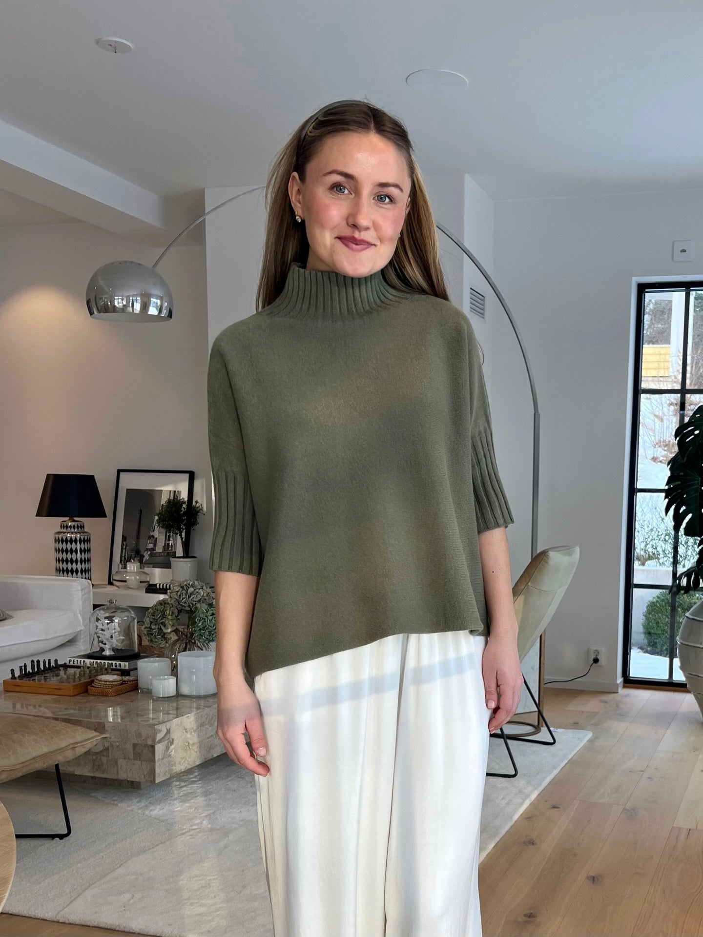 Freja Stickad Polotröja