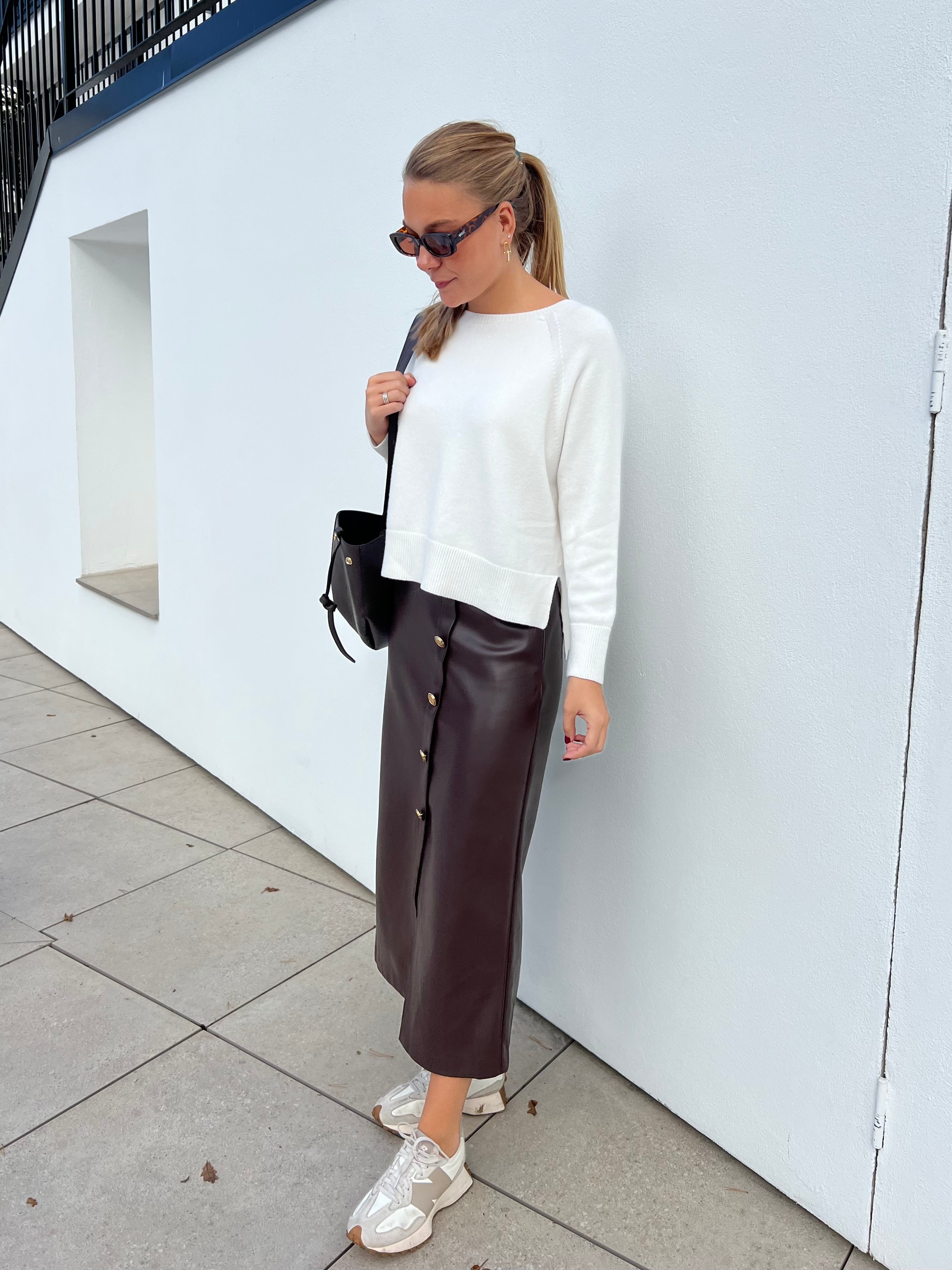 Gilda Kort Stickad Tröja