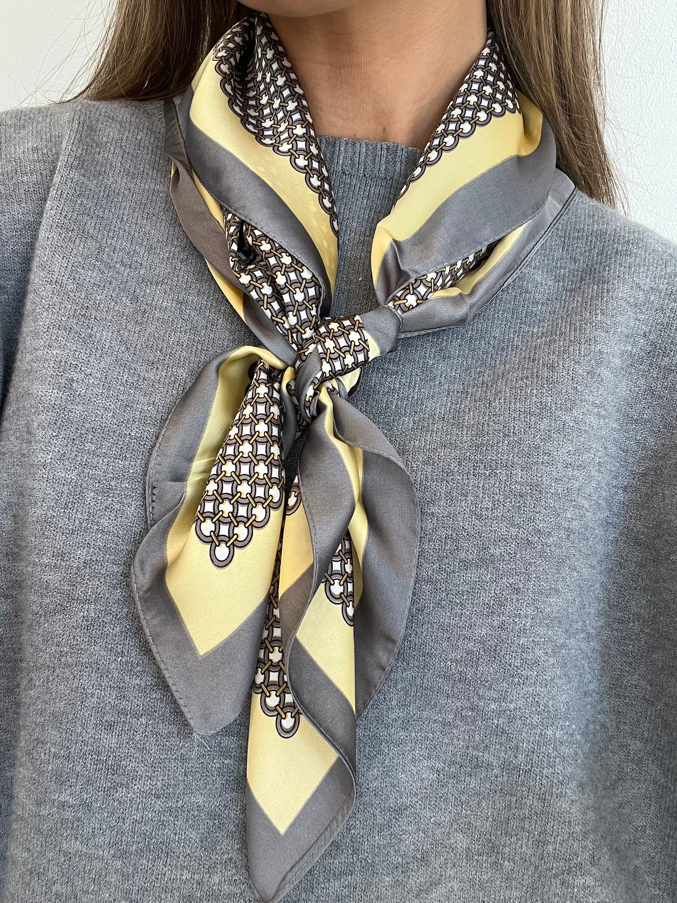 Sable Scarf Viskos Grå