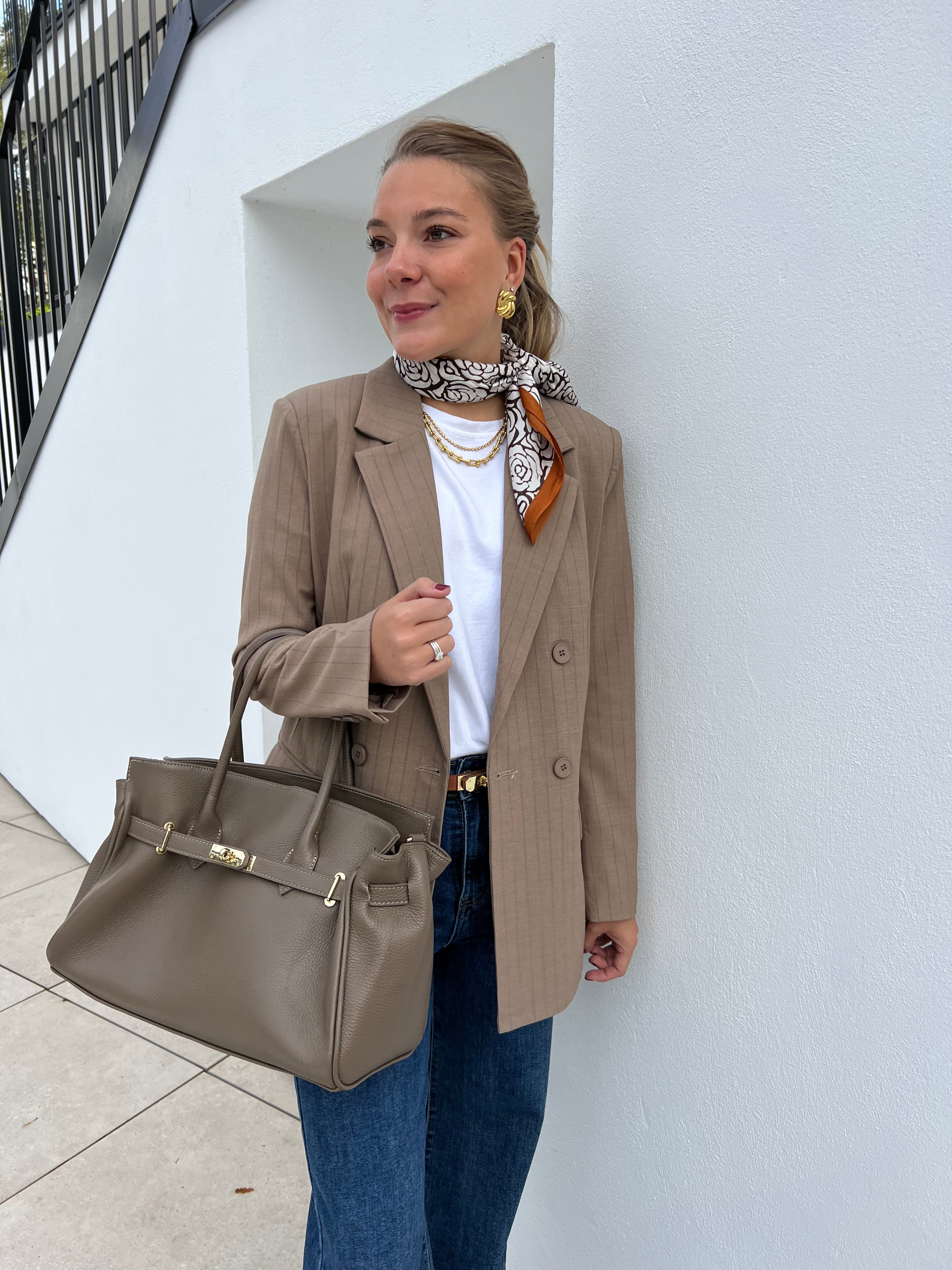 Sable Scarf Viskos Brun