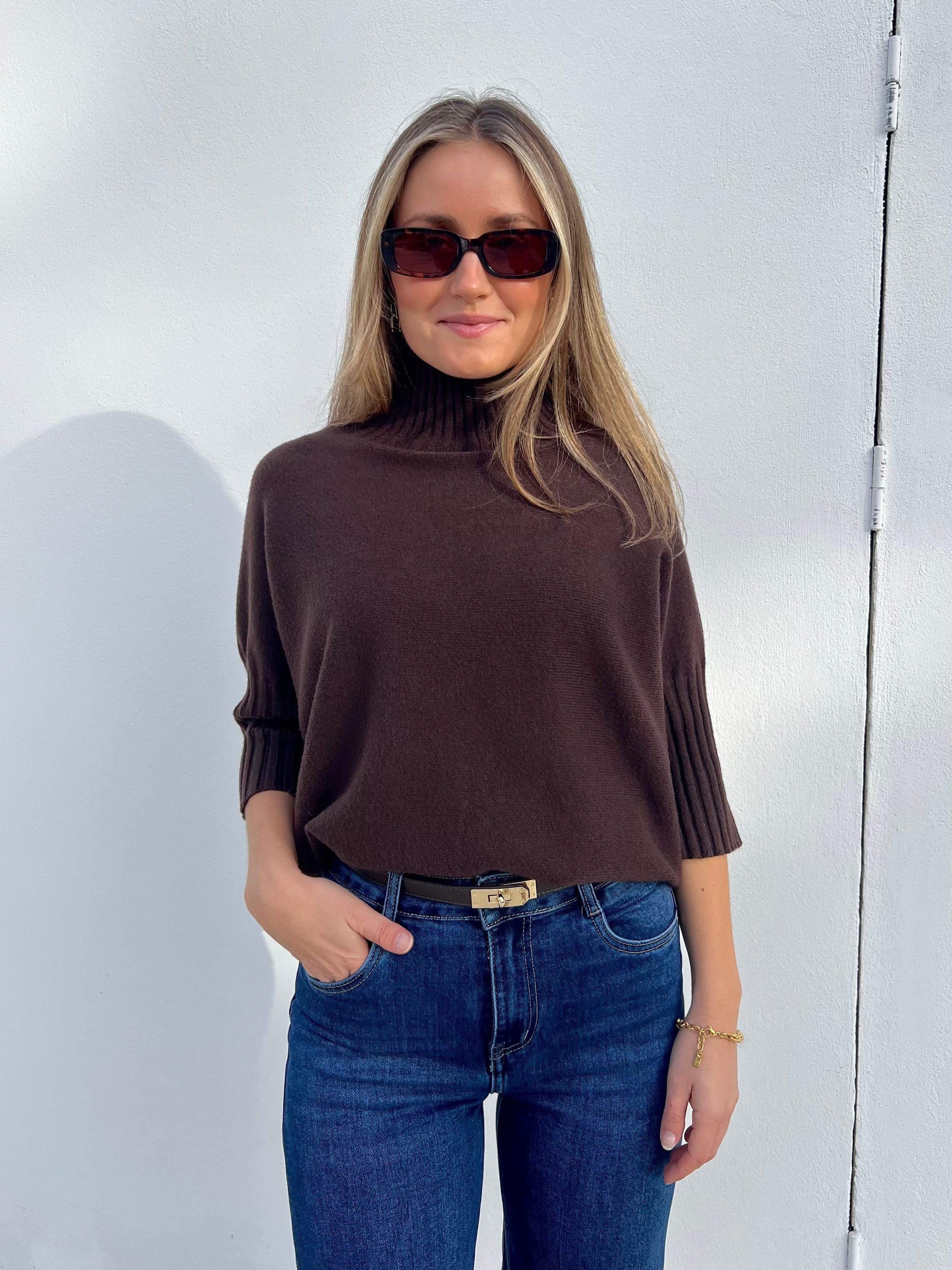 Kate Skärp Läder Guldspänne