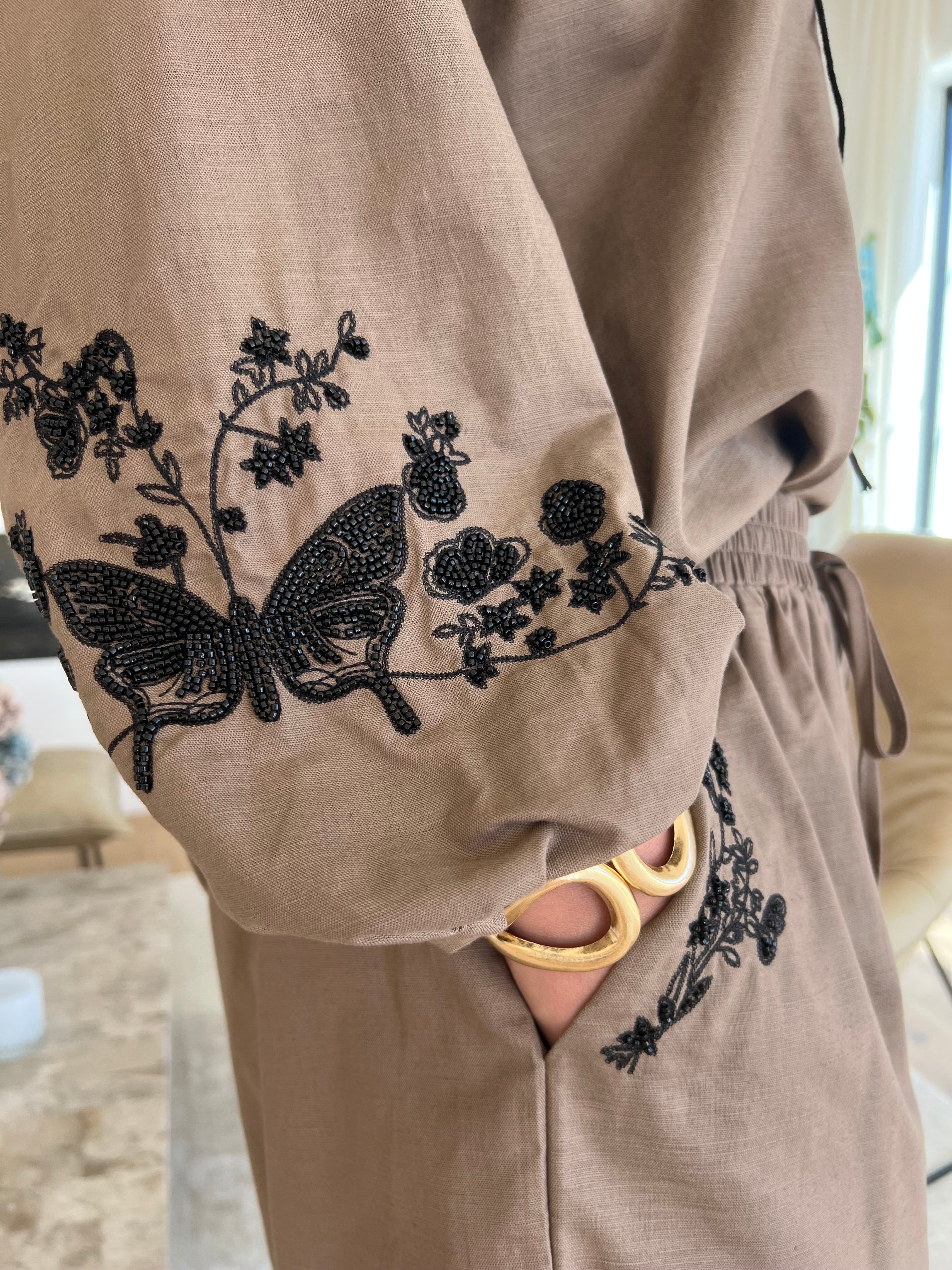 Malene Set med Blus & Shorts