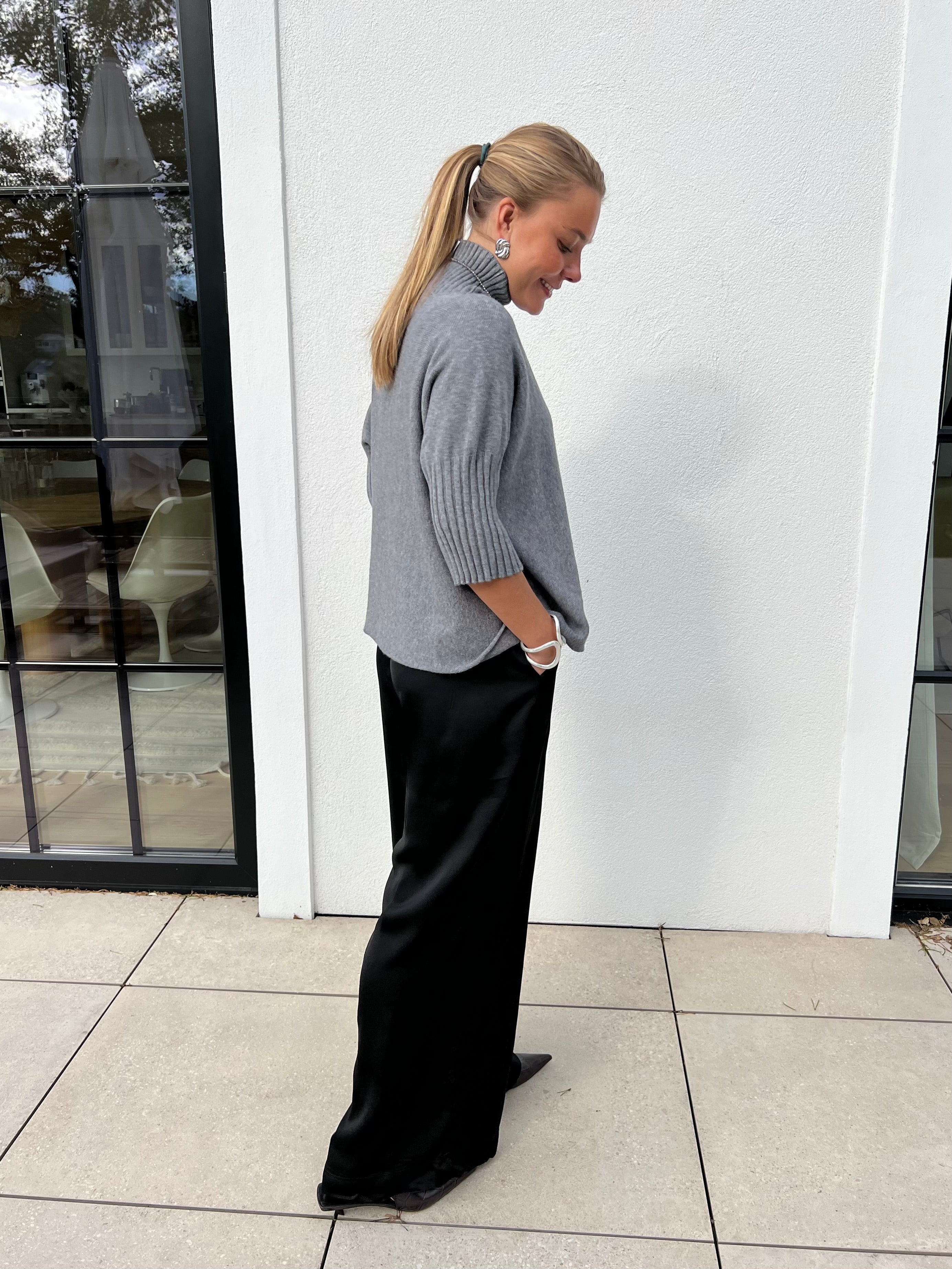 Freja Stickad Polotröja