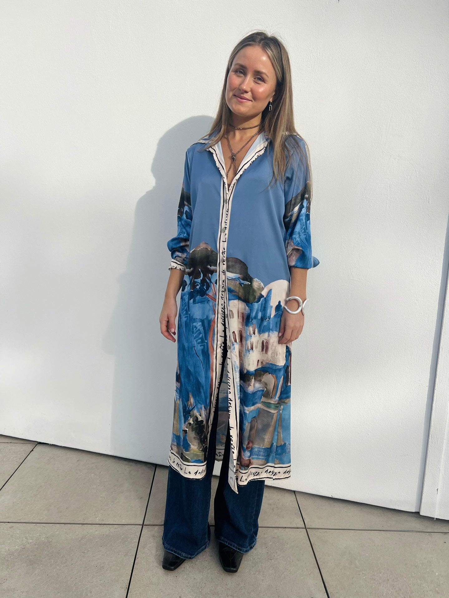 Mira Skjortklänning Sidenmix